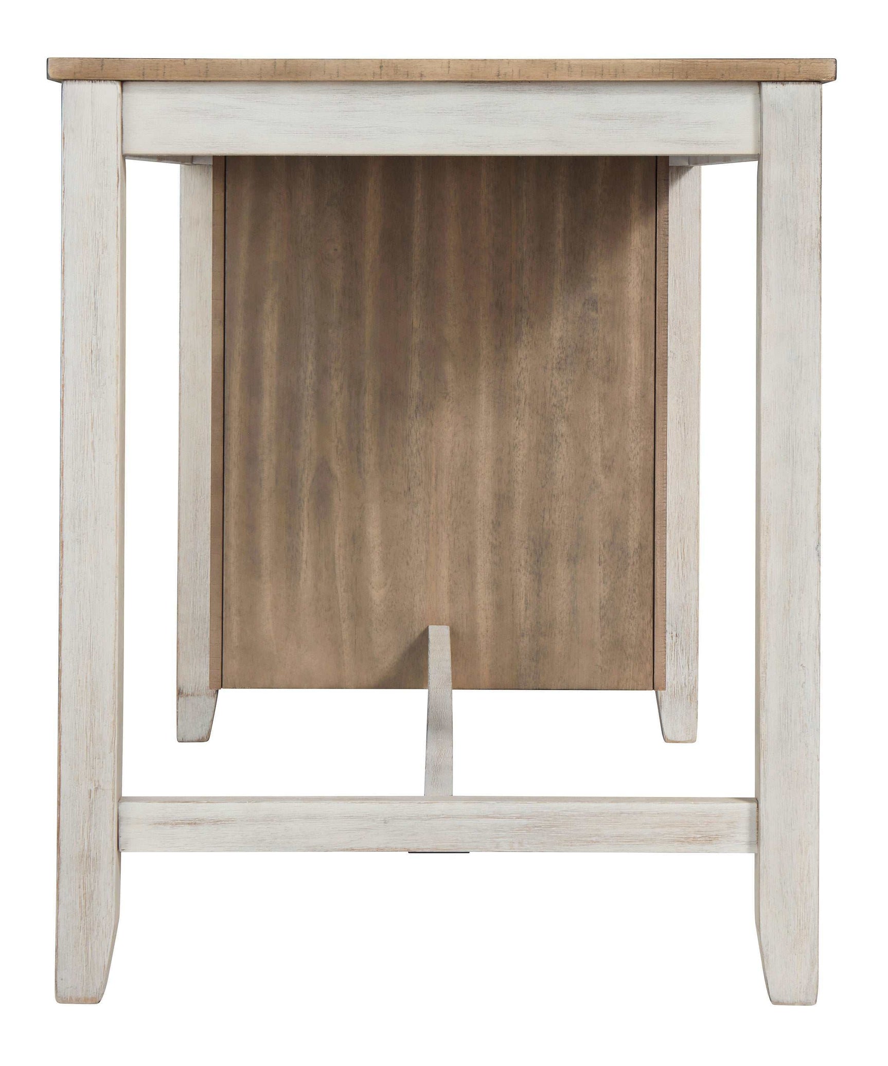 Skempton White/Light Brown Counter Height Dining Room Set / 5pc - Ornate Home