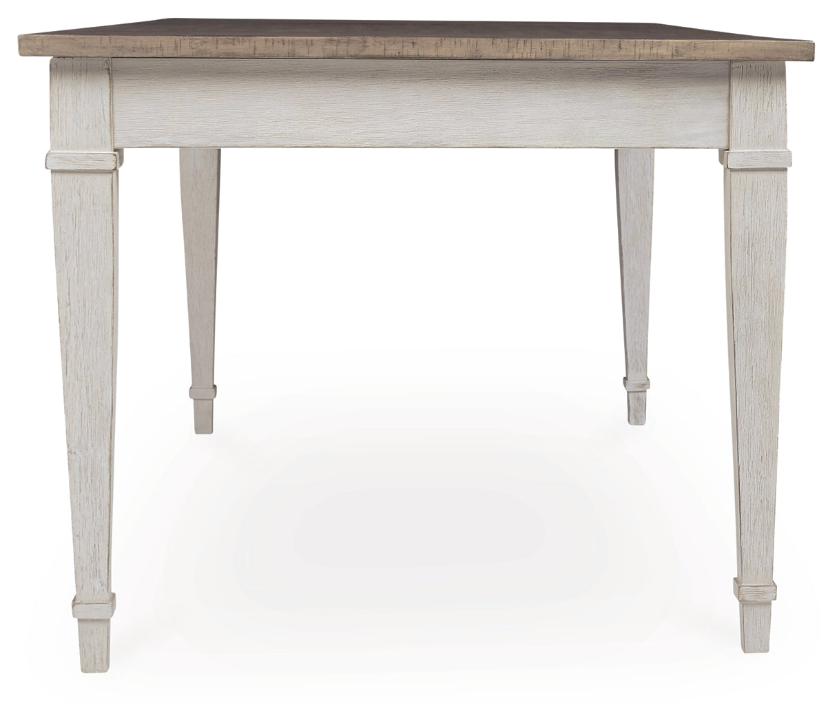 Skempton White/Light Brown Dining Table w/ Storage - Ornate Home