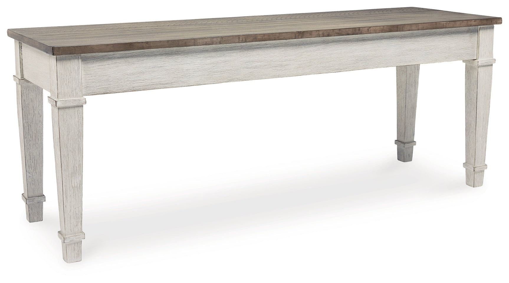 Skempton White/Light Brown Storage Bench - Ornate Home