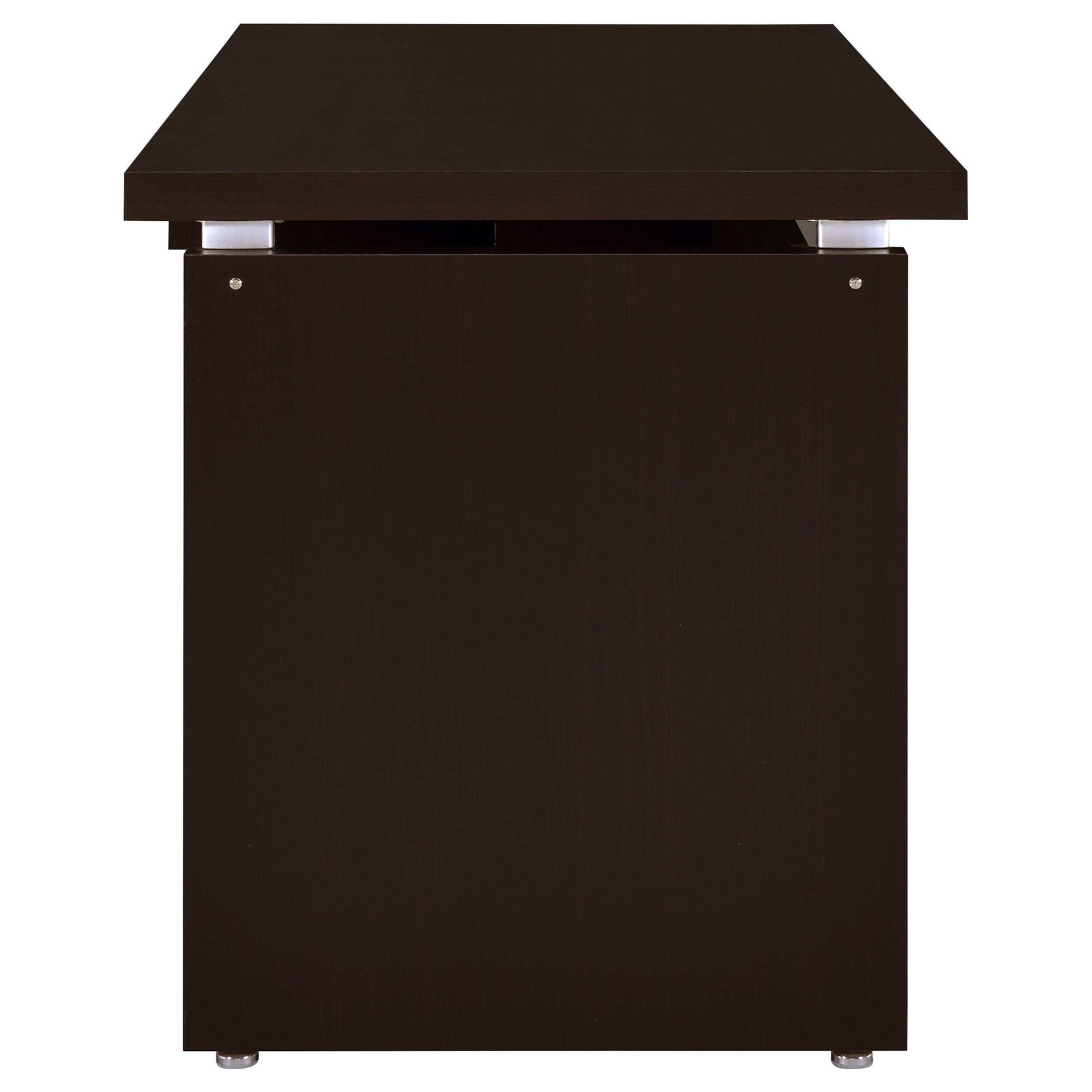 Skylar Cappuccino L-Shape Desk - Ornate Home