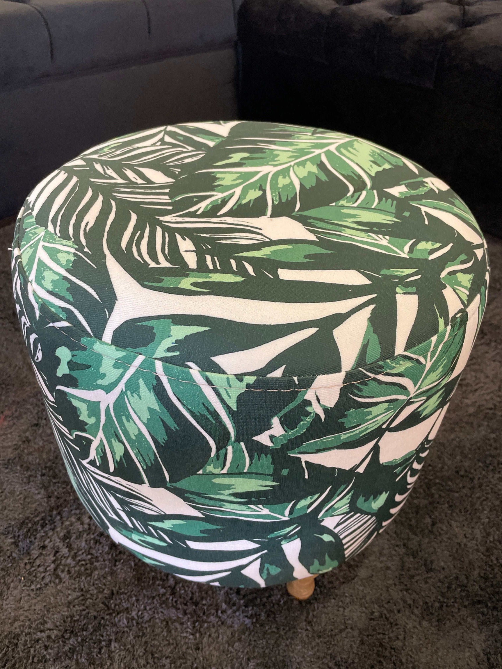 Small Multi Color Accent Pouf - Ornate Home