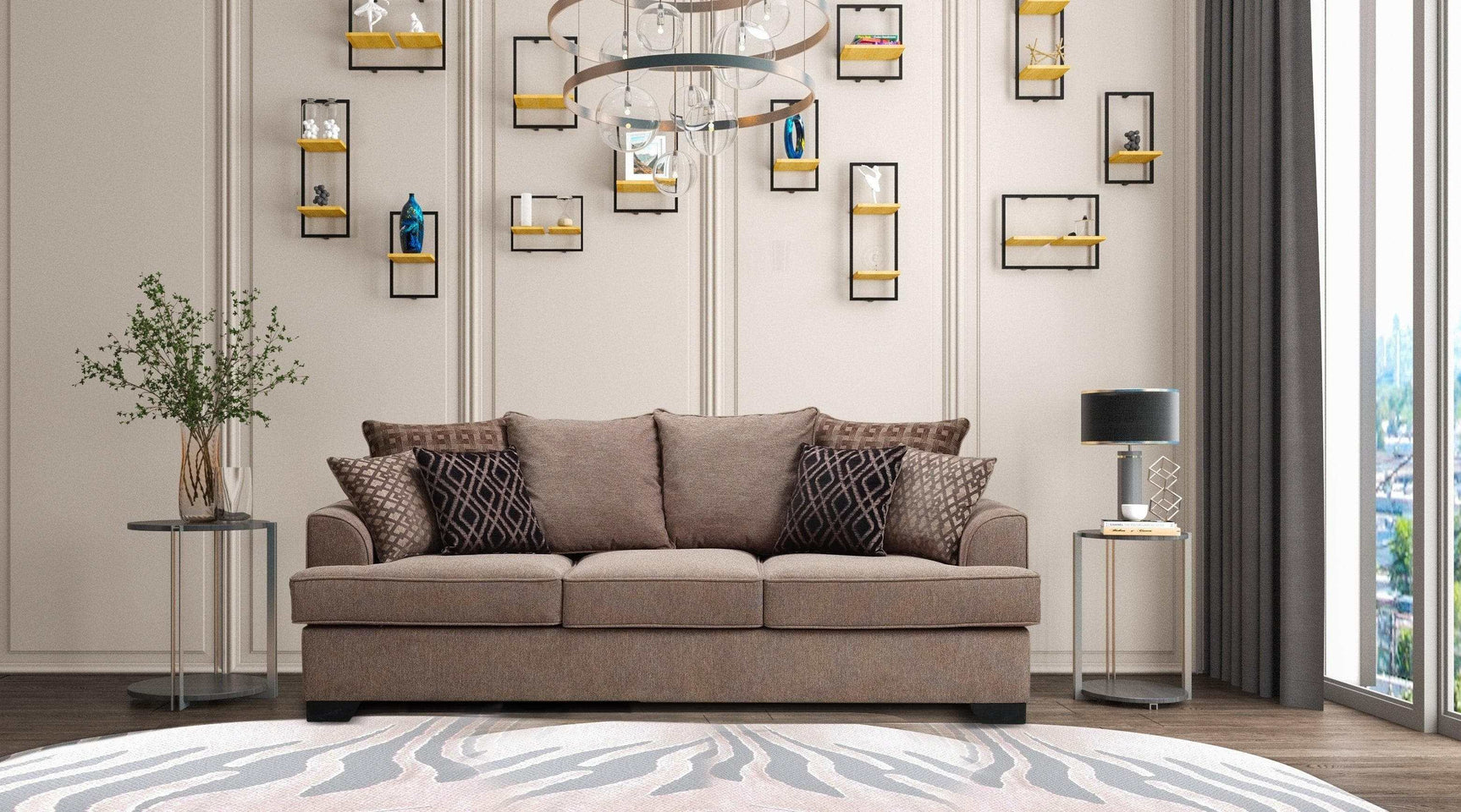 Smithfield Mocha Living Room Set - Ornate Home