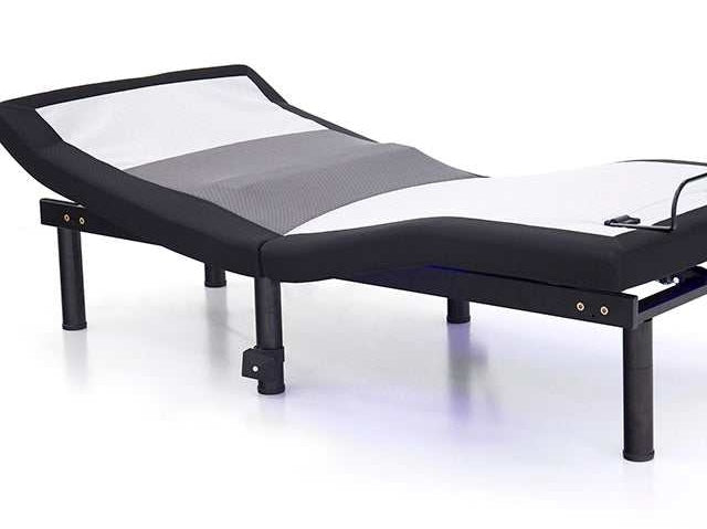 Somnerside III Black/Gray/White Full Adjustable Bed Frame Base - Ornate Home