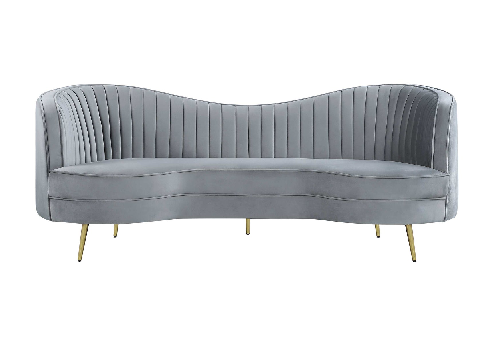 Sophia Grey & Gold 2pc Living Room Set - Ornate Home