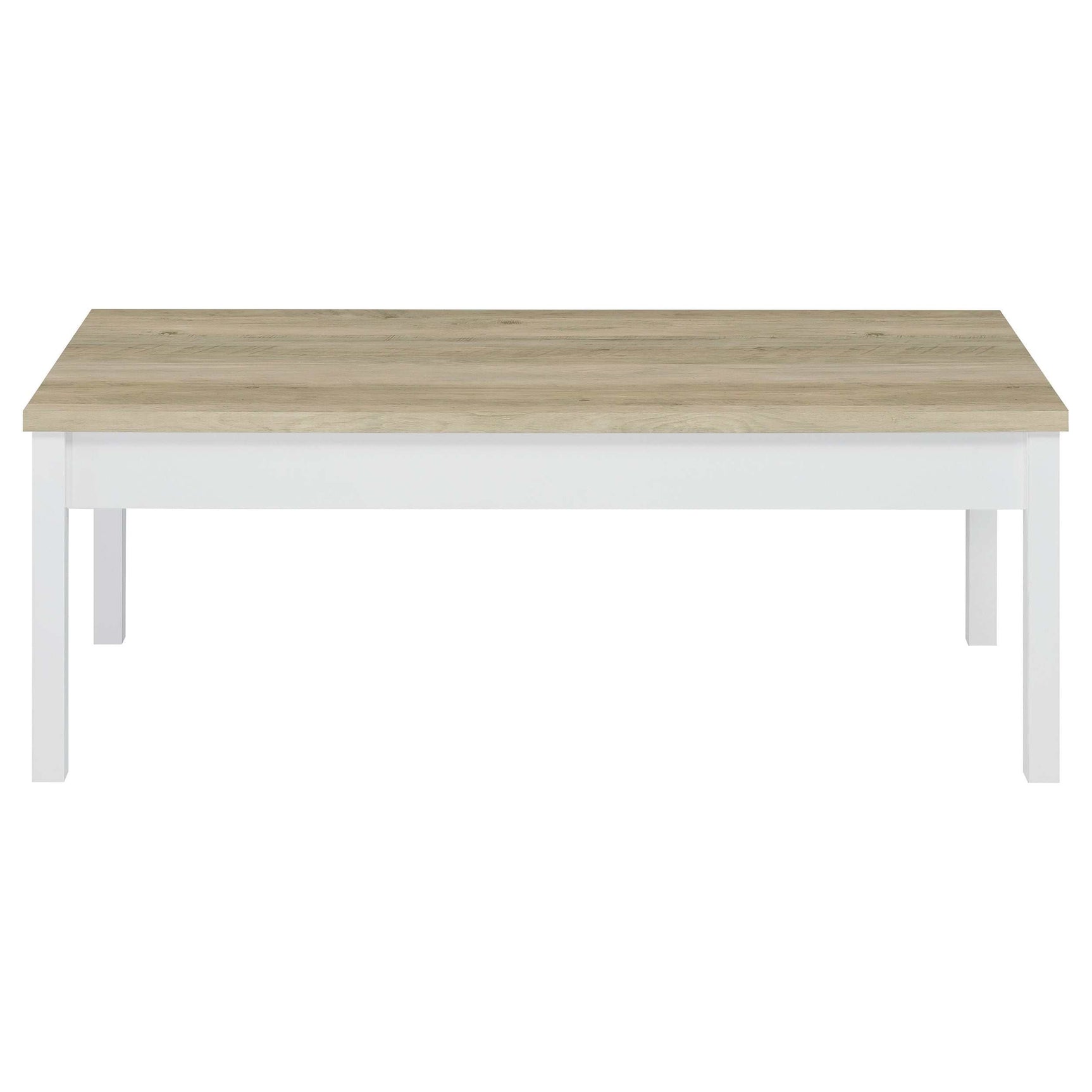 Stacie Antique Pine / White 3 Pc Coffee Table Set - Ornate Home