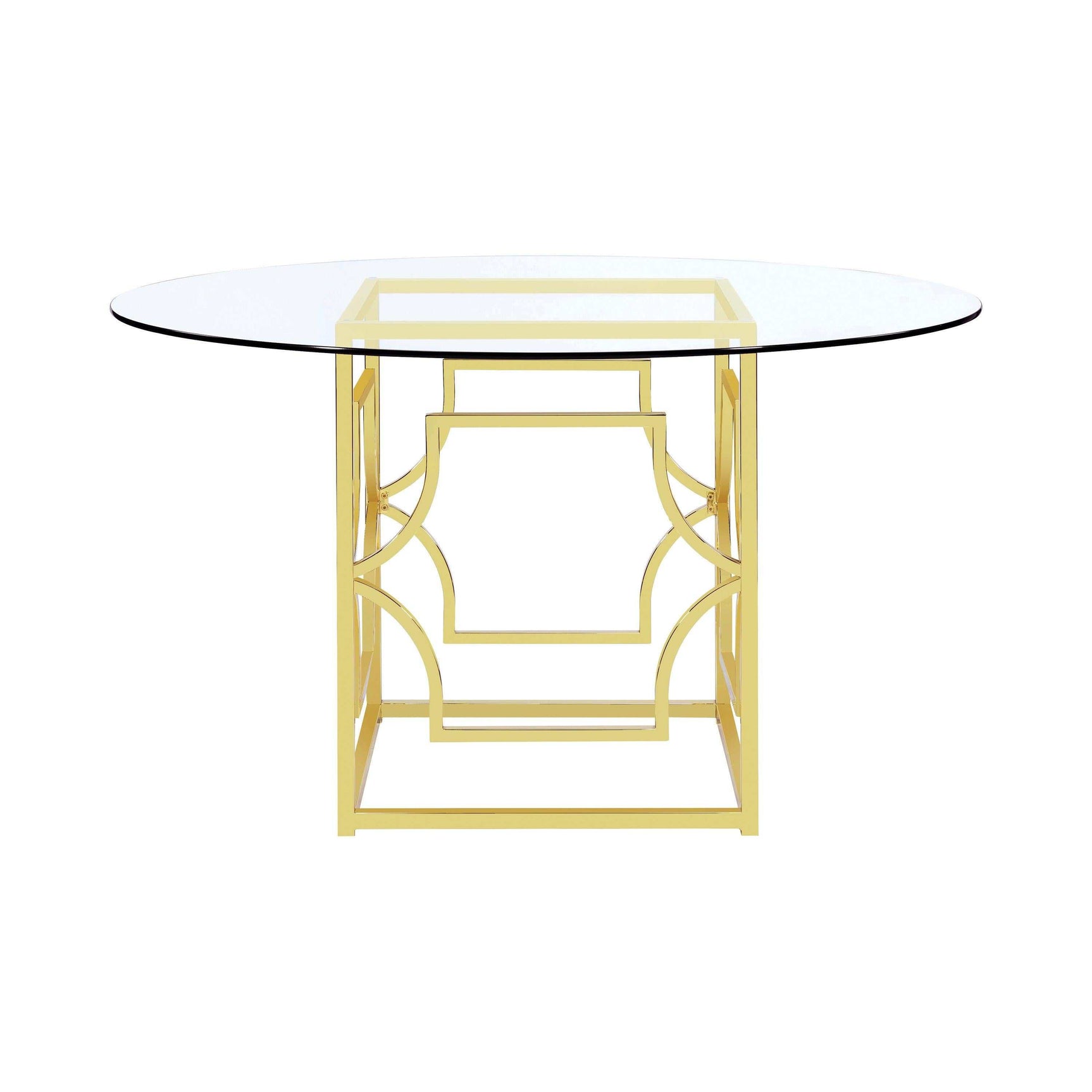 Starlight Brass Square Dining Table Base - Ornate Home