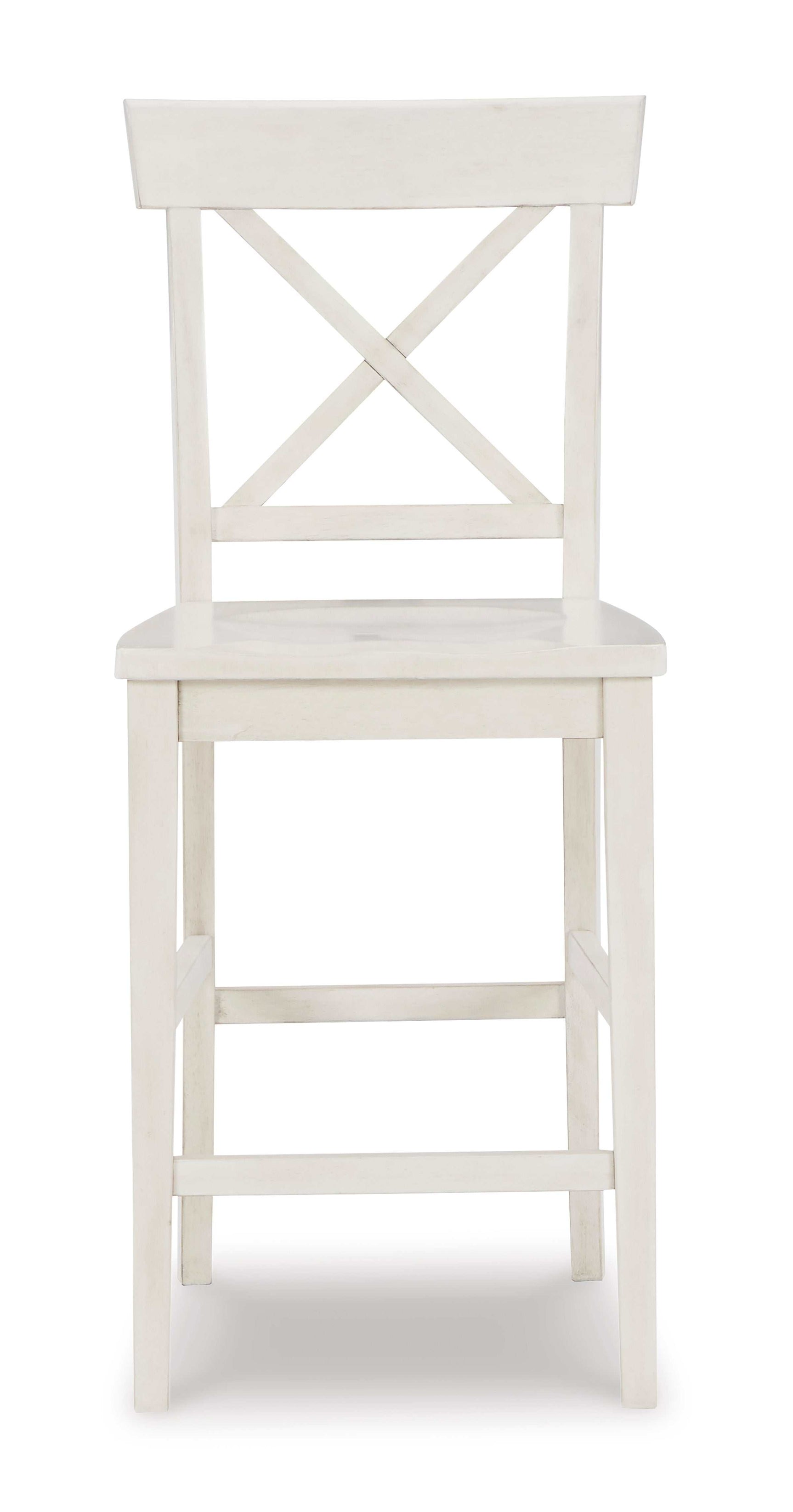 Stuven White Counter Height Bar Chair (Set of 2) - Ornate Home