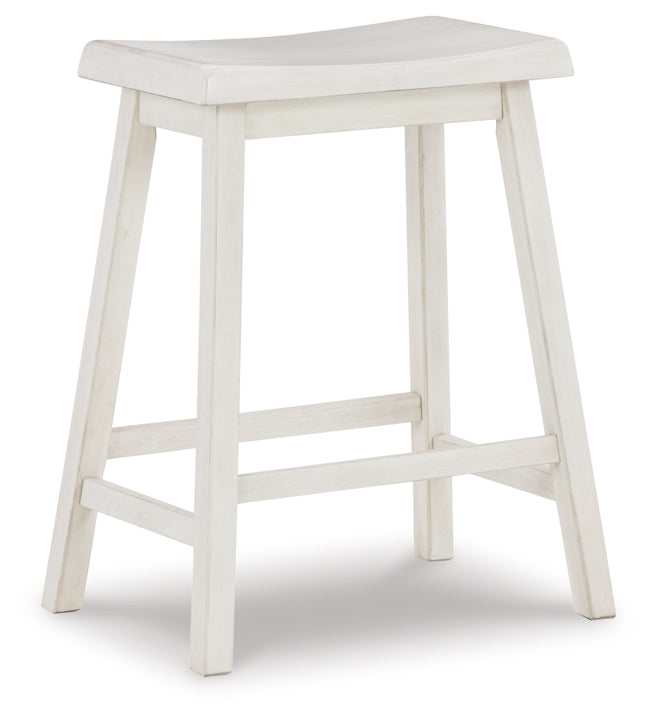 Stuven White Counter Height Stool (Set of 2) - Ornate Home
