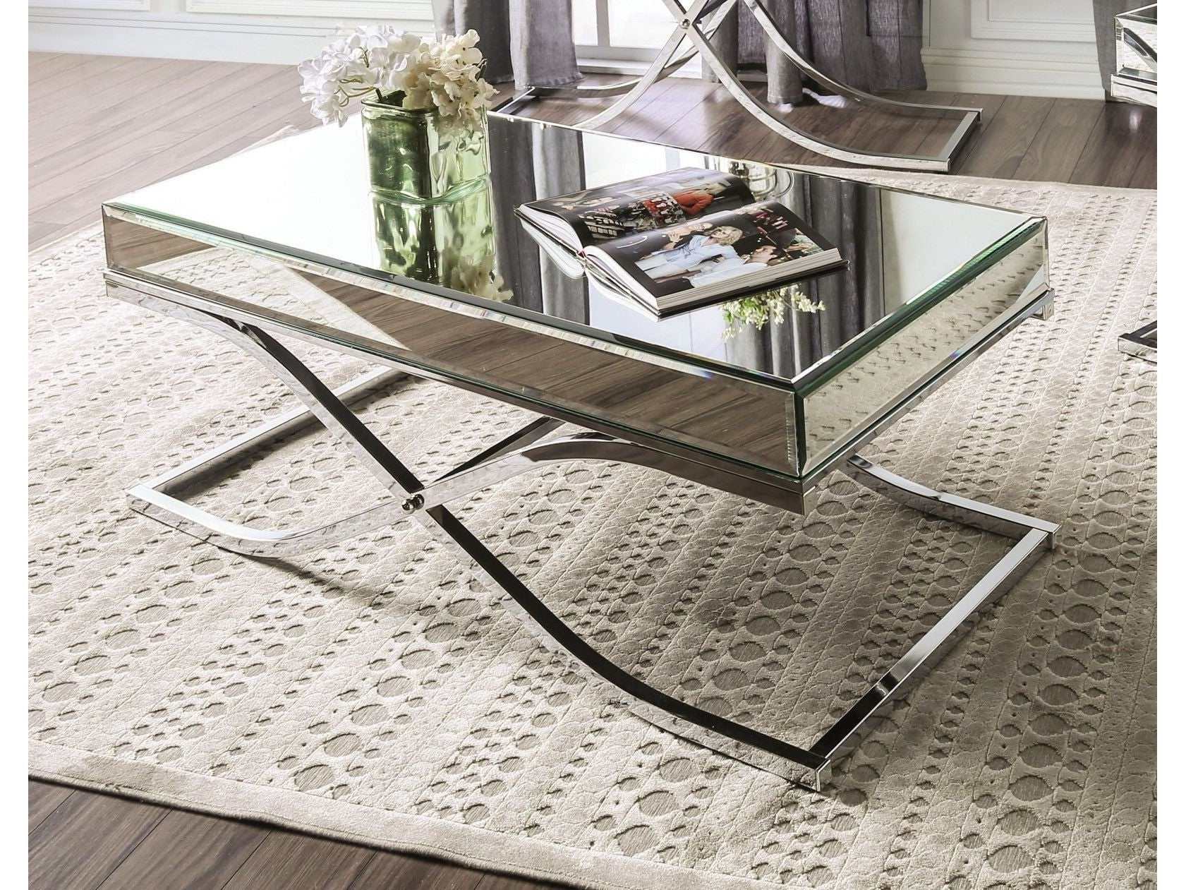 Sundance Chrome Coffee Table - Ornate Home