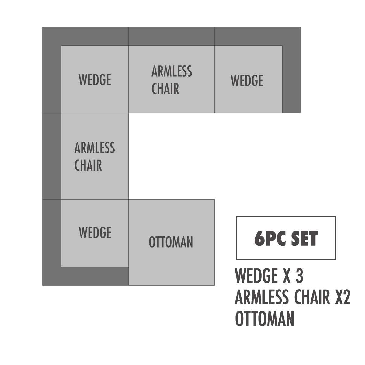 Sunny Natural White Modular Sectional / Create your own Style - Ornate Home