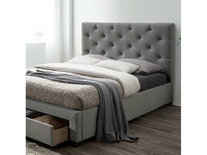 Sybella Gray Queen Bed - Ornate Home
