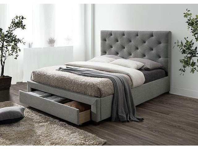 Sybella Gray UPH Twin Bed w/ Storage - Ornate Home