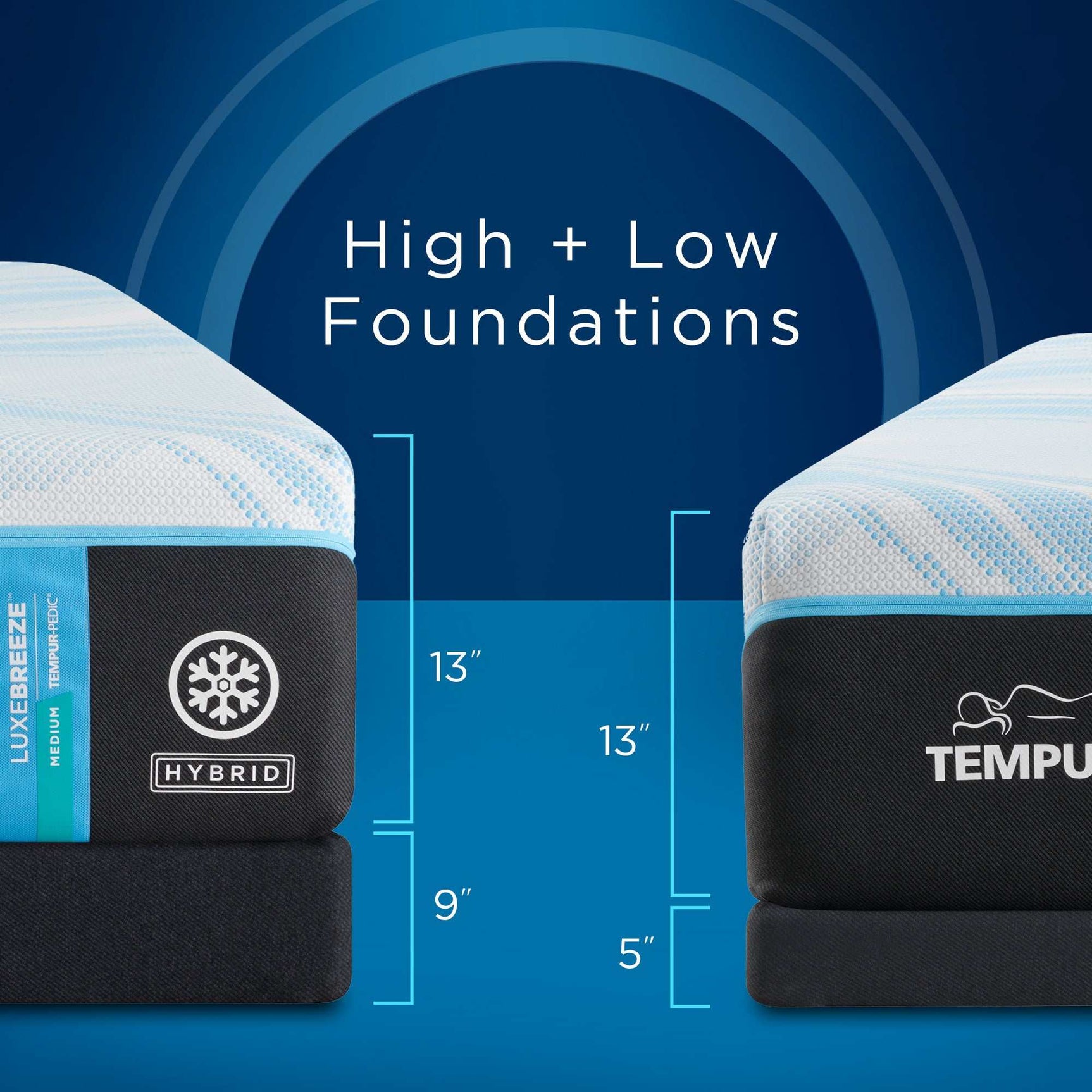 TEMPUR LUXE breeze 2.0 Medium Hybrid Mattress - Ornate Home
