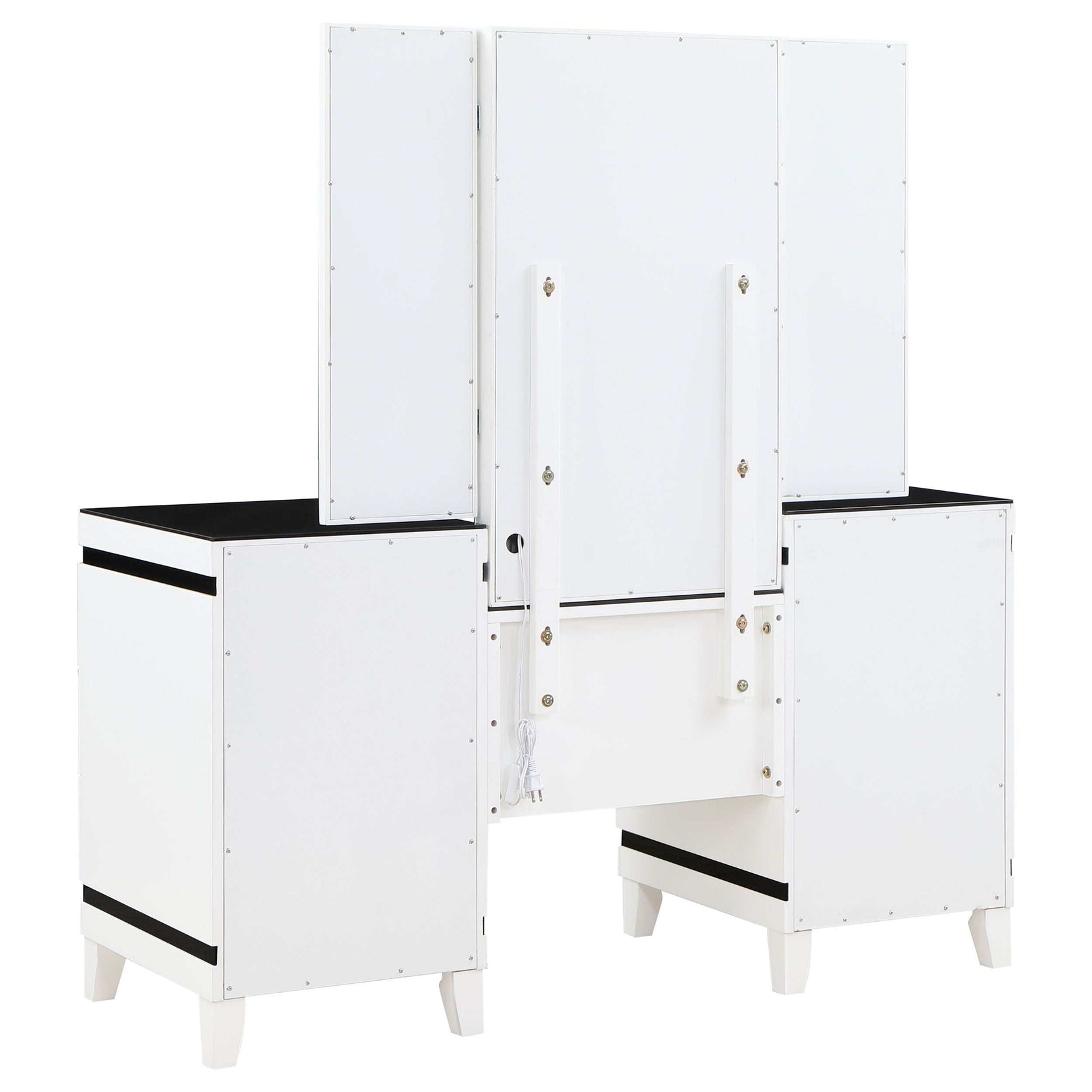 Talei White / Black Vanity Set - Ornate Home