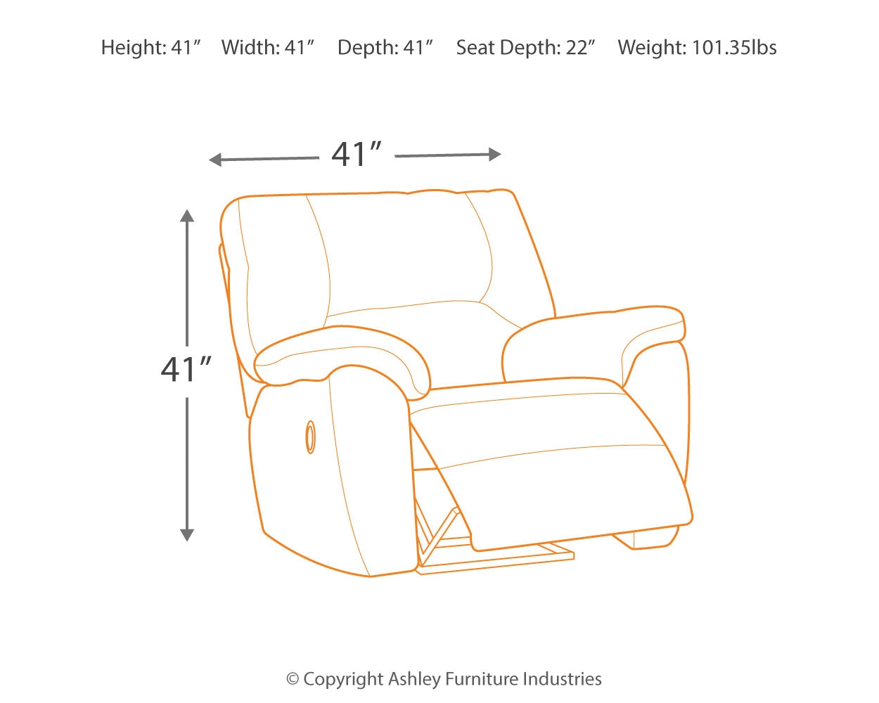 Tambo Faux Leather Manual Recliner - Ornate Home