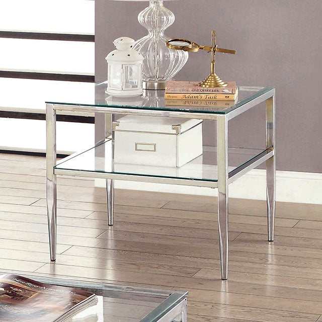 Tanika Chrome End Table - Ornate Home