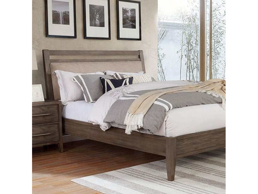 Tawana Warm Gray/Beige Eastern King Bed - Ornate Home