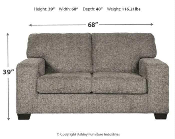 Termoli Granite Stationary Loveseat - Ornate Home