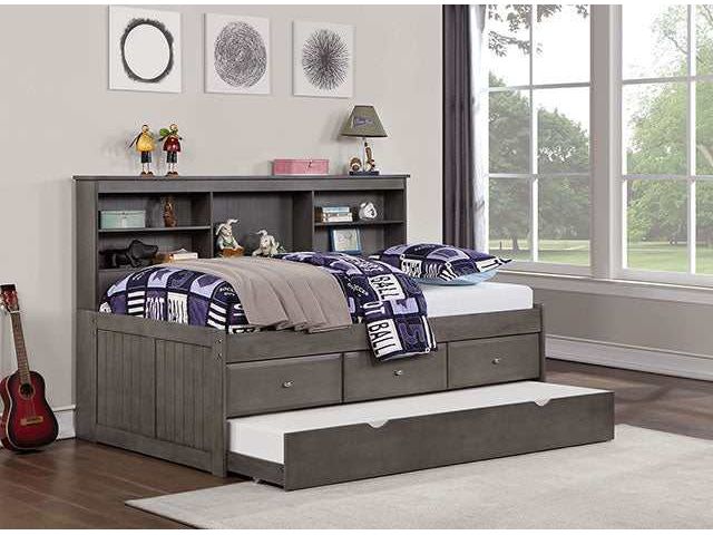 Tibalt Dark Gray Twin DayBed w/ Trundle - Ornate Home