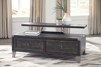 Todoe Dark Gray Lift Top Coffee Table - Ornate Home