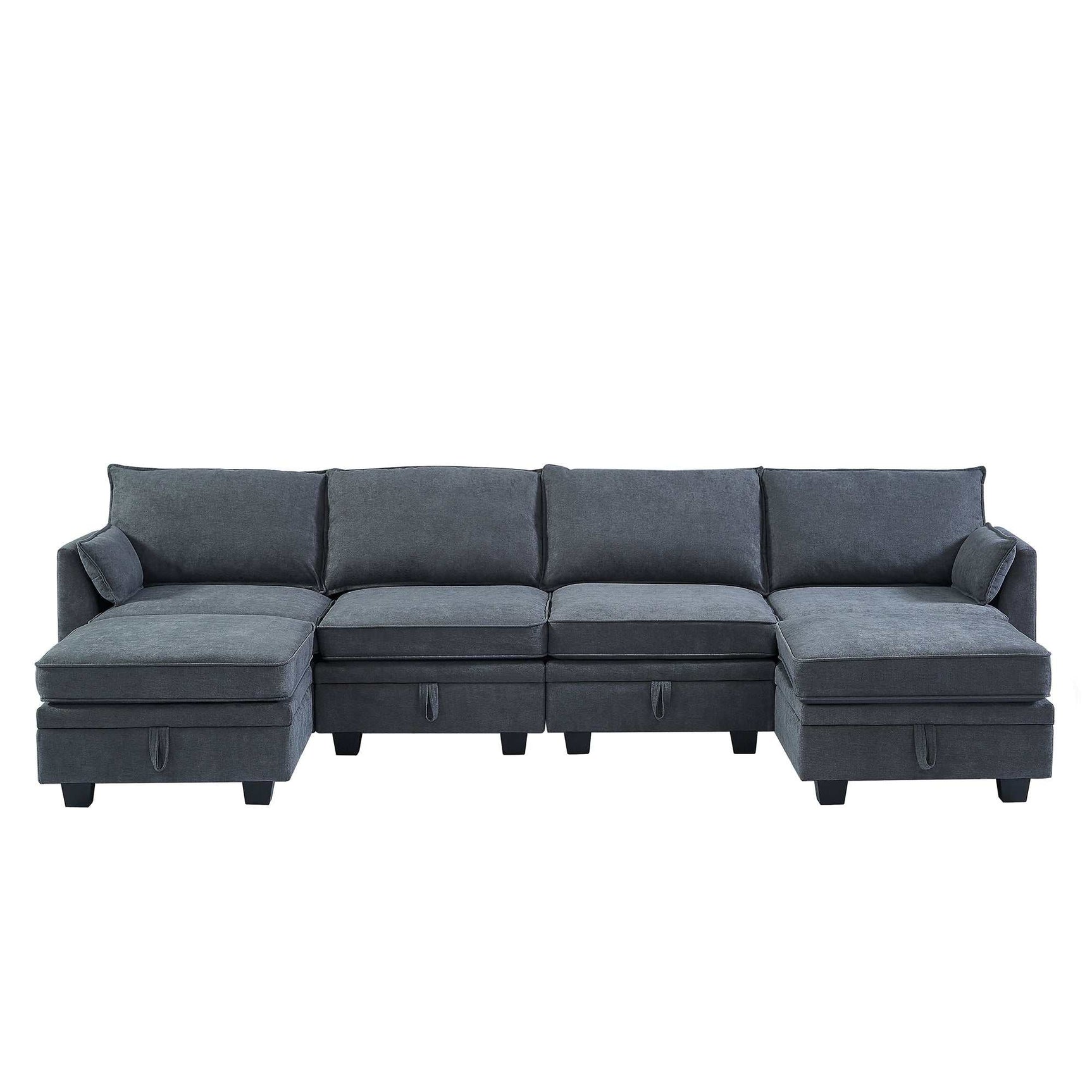 Torrey Modern Modular Sectional Sofa Gray - Ornate Home