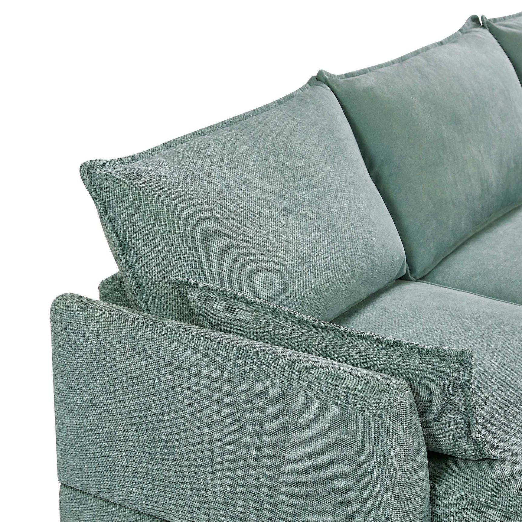 Torrey Modern Modular Sectional Sofa Light Green - Ornate Home