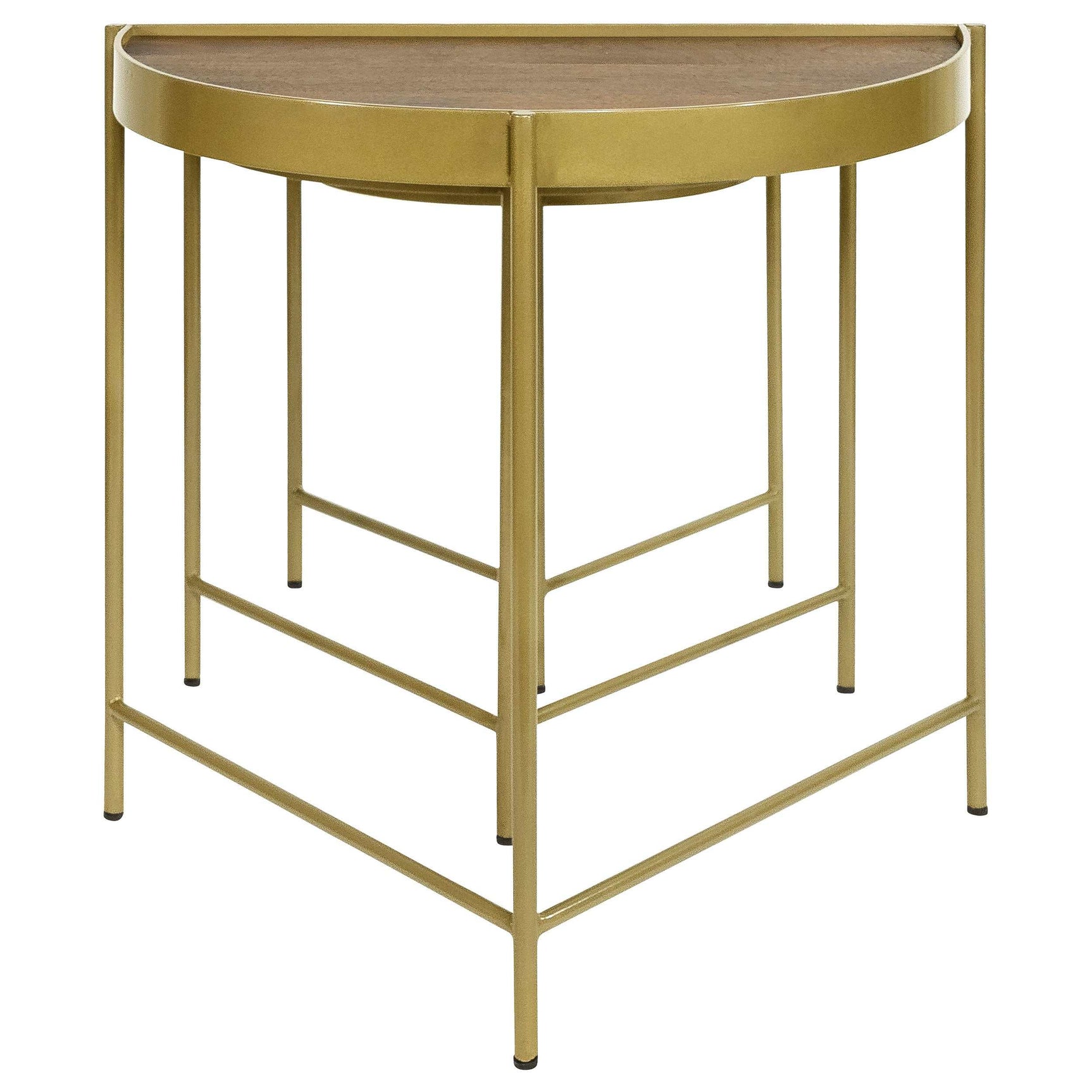 Tristen Brown / Gold 3 Pc Nesting Table - Ornate Home
