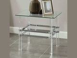 Trofa Chrome End Table - Ornate Home
