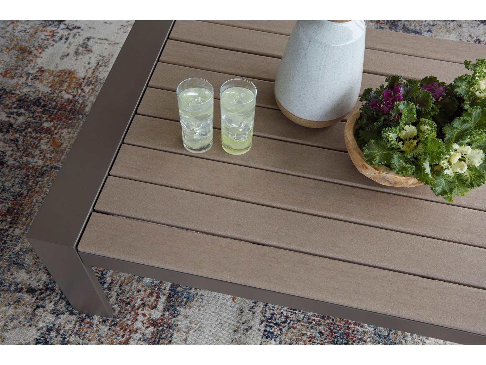 Tropicava Taupe Outdoor Coffee Table - Ornate Home