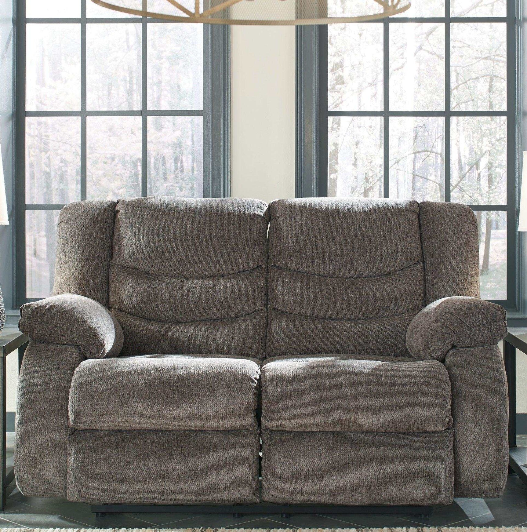 Tulen Gray Manual Reclining Sofa & Loveseat - Ornate Home
