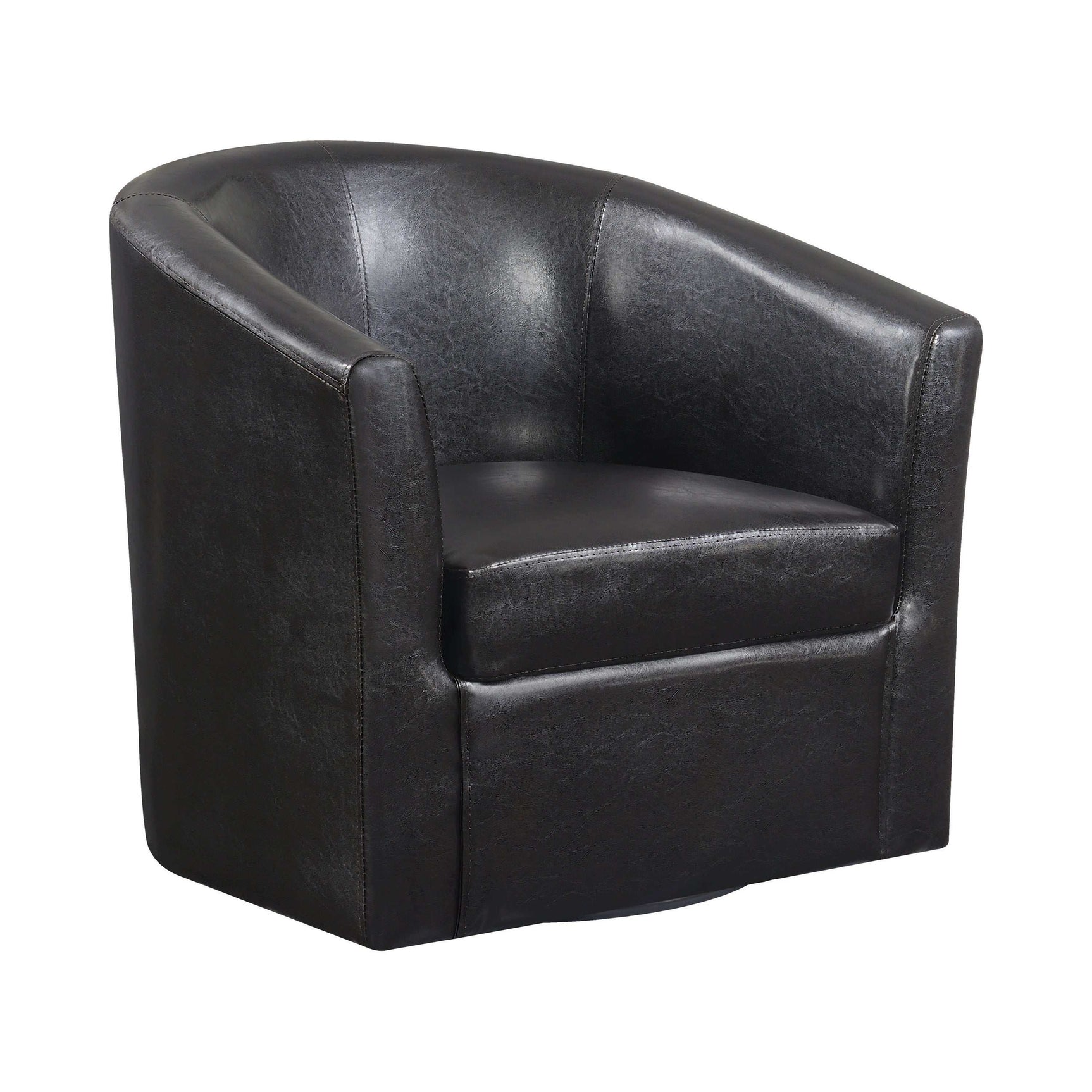 Turner Dark Brown Accent Swivel Chair - Ornate Home