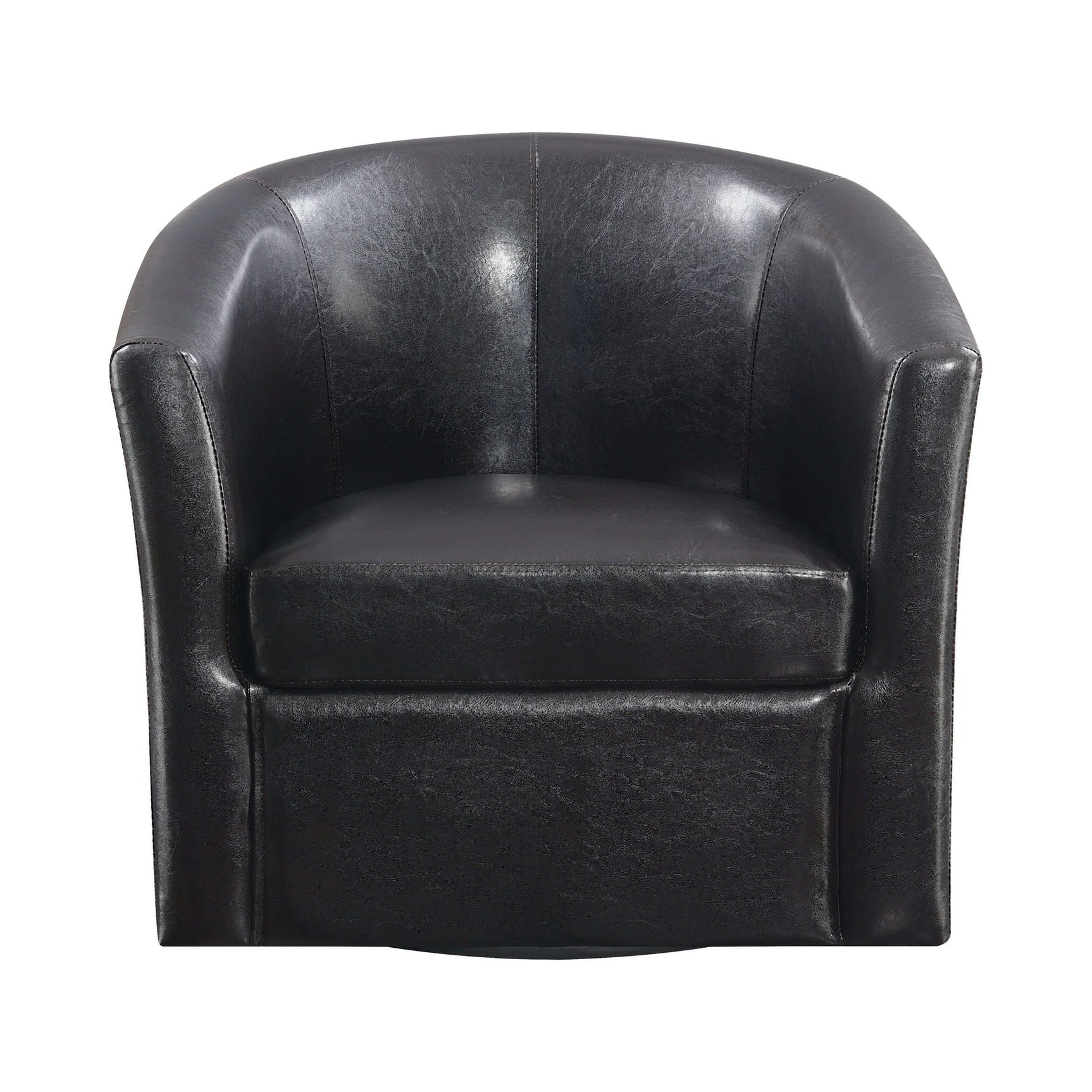 Turner Dark Brown Accent Swivel Chair - Ornate Home