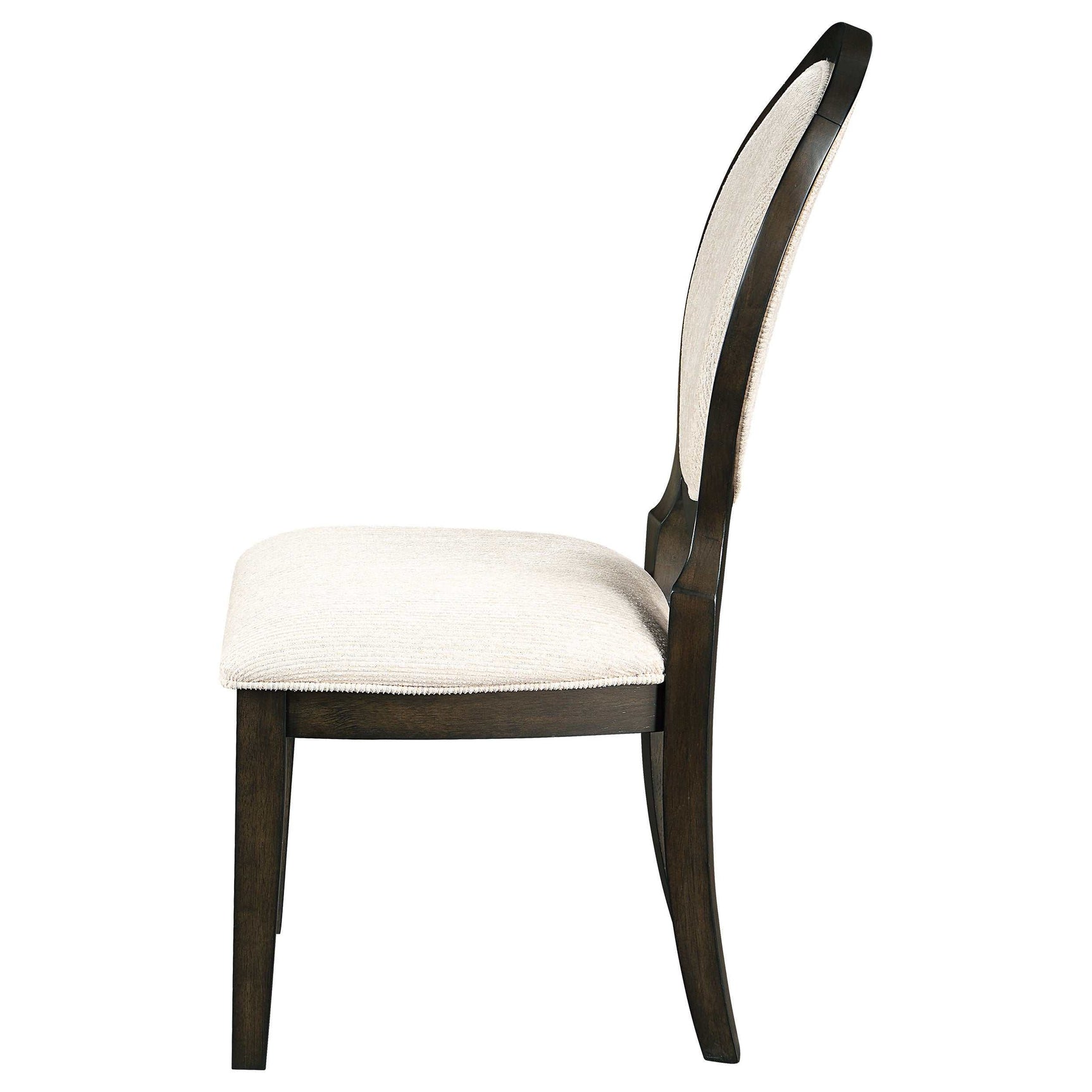Twyla Cream / Dark Cocoa Side Chair - Ornate Home