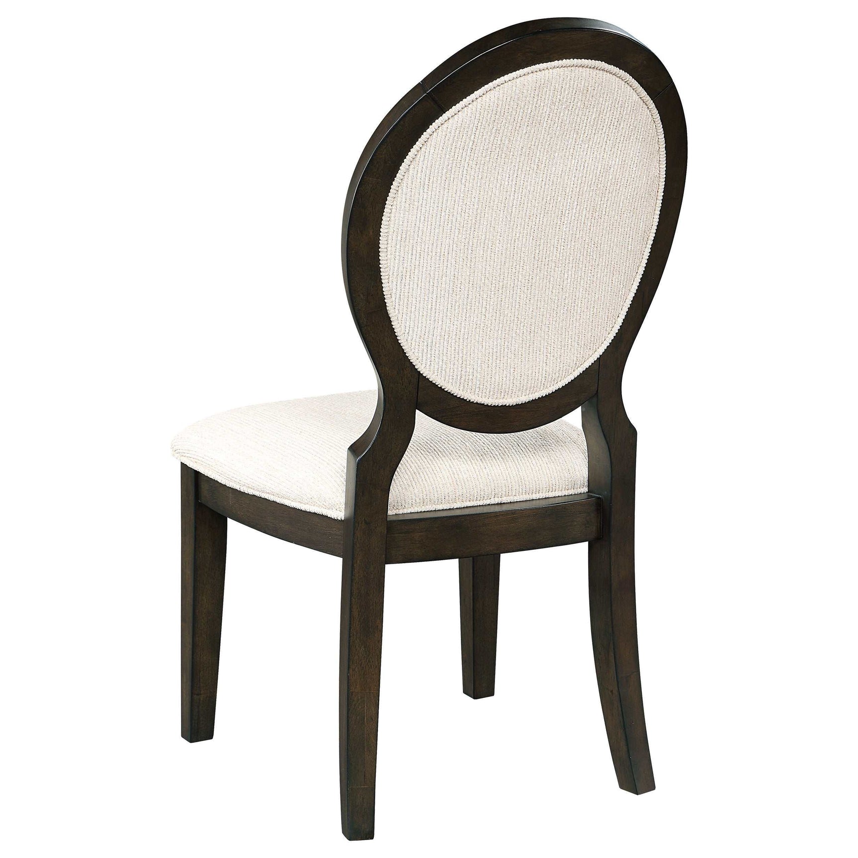 Twyla Cream / Dark Cocoa Side Chair (Set of 2) - Ornate Home