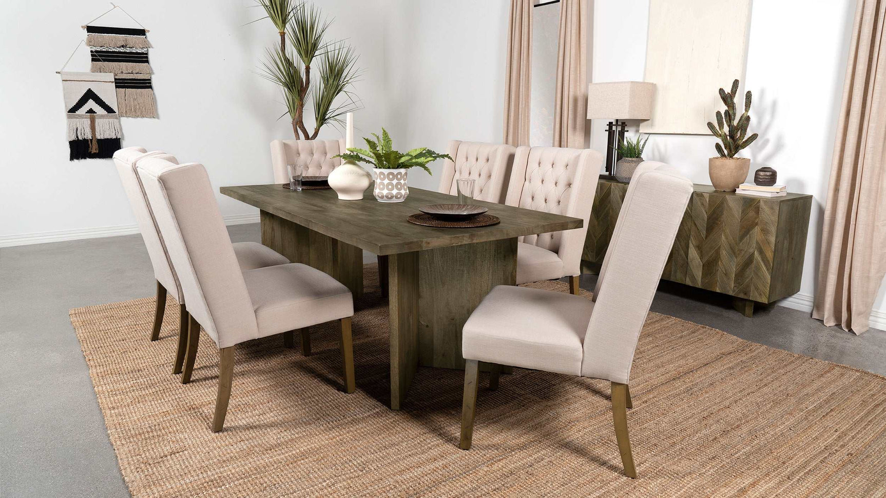 Tyler Mango Brown Dining Table - Ornate Home