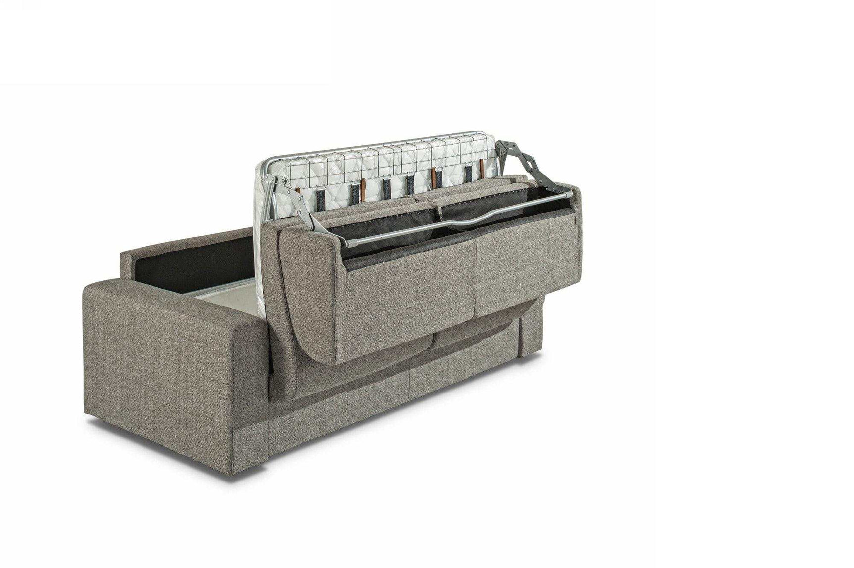 Urrita Gray Fabric Sofa Bed w/ Full Size Mattress - Ornate Home