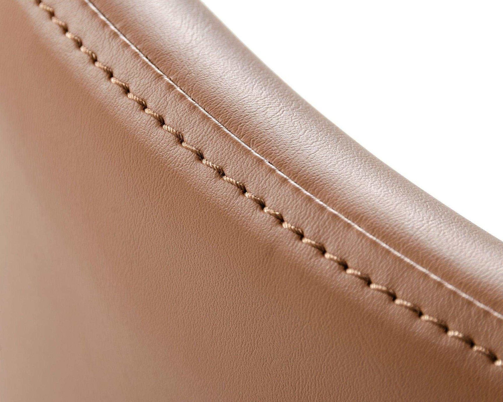 Valier Walnut & Brown Leatherette Dining Chair (Set of 2) - Ornate Home