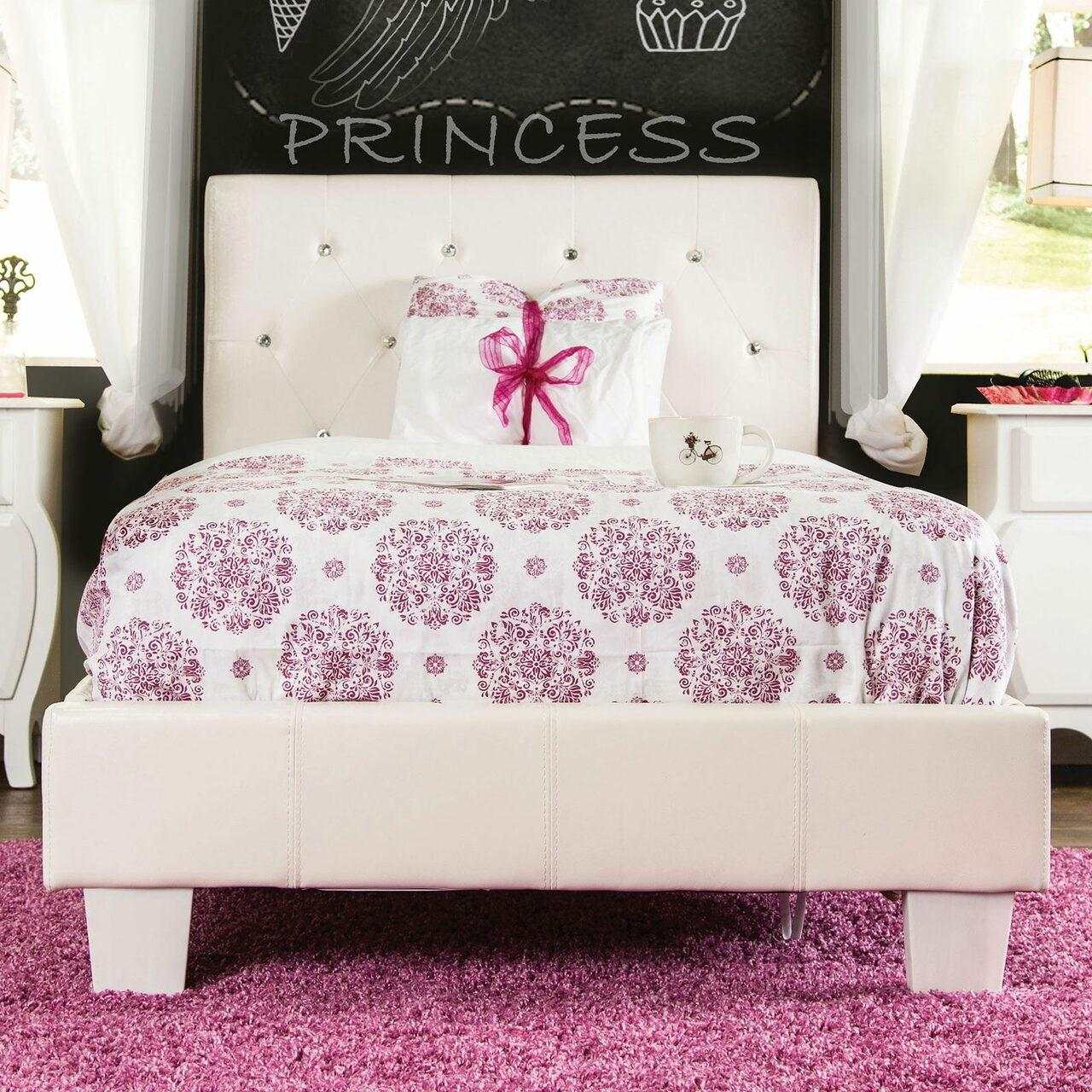 Velen White Twin Bed - Ornate Home