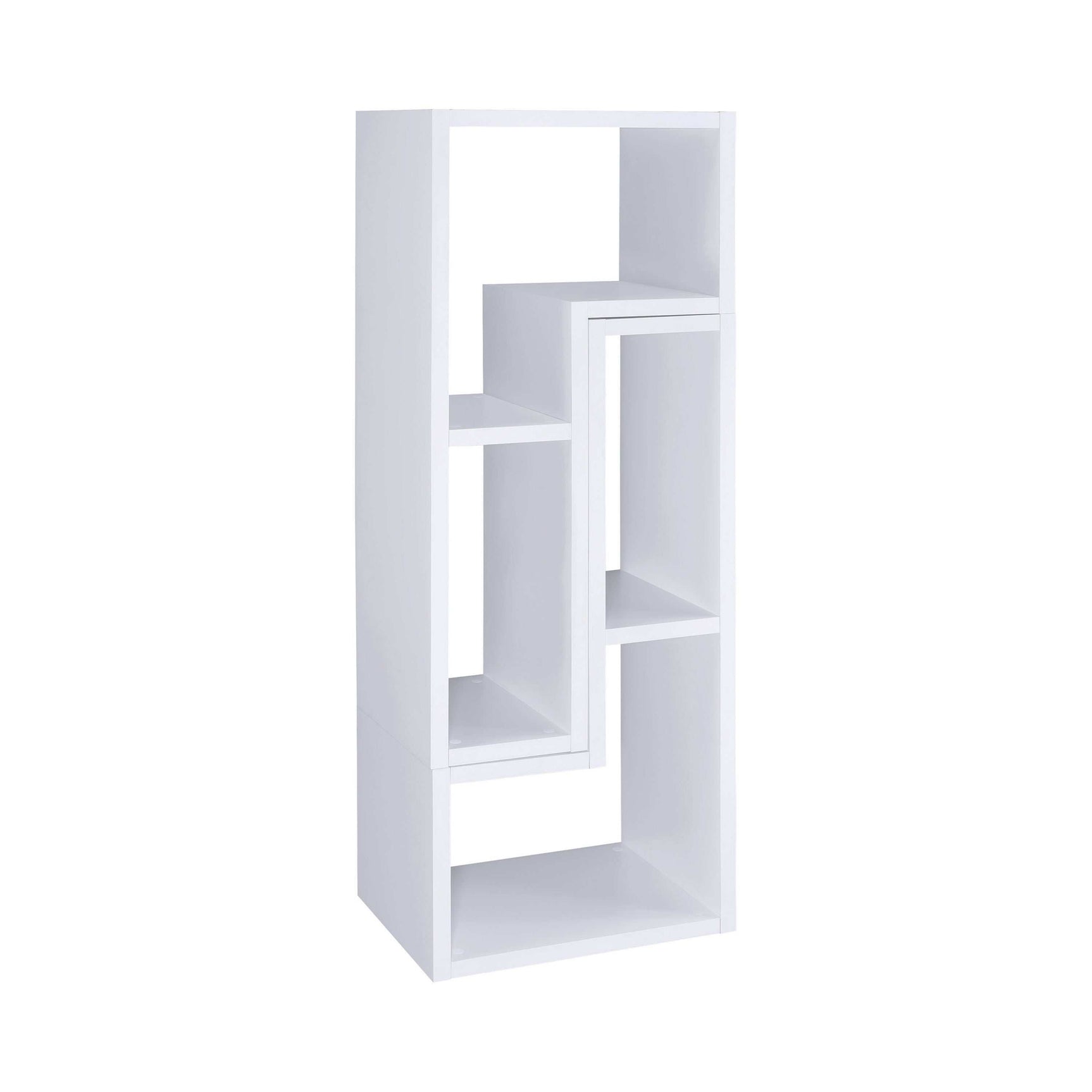 Velma White Convertible TV Console & Bookcase - Ornate Home