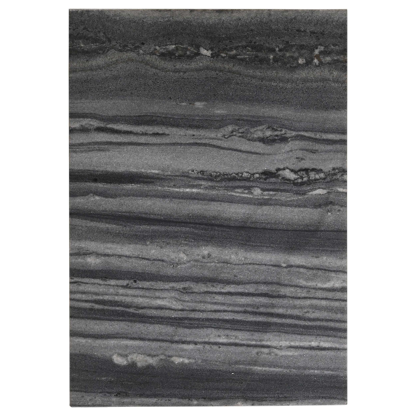 Vicente Grey Marble / Sandy Black Side Table - Ornate Home