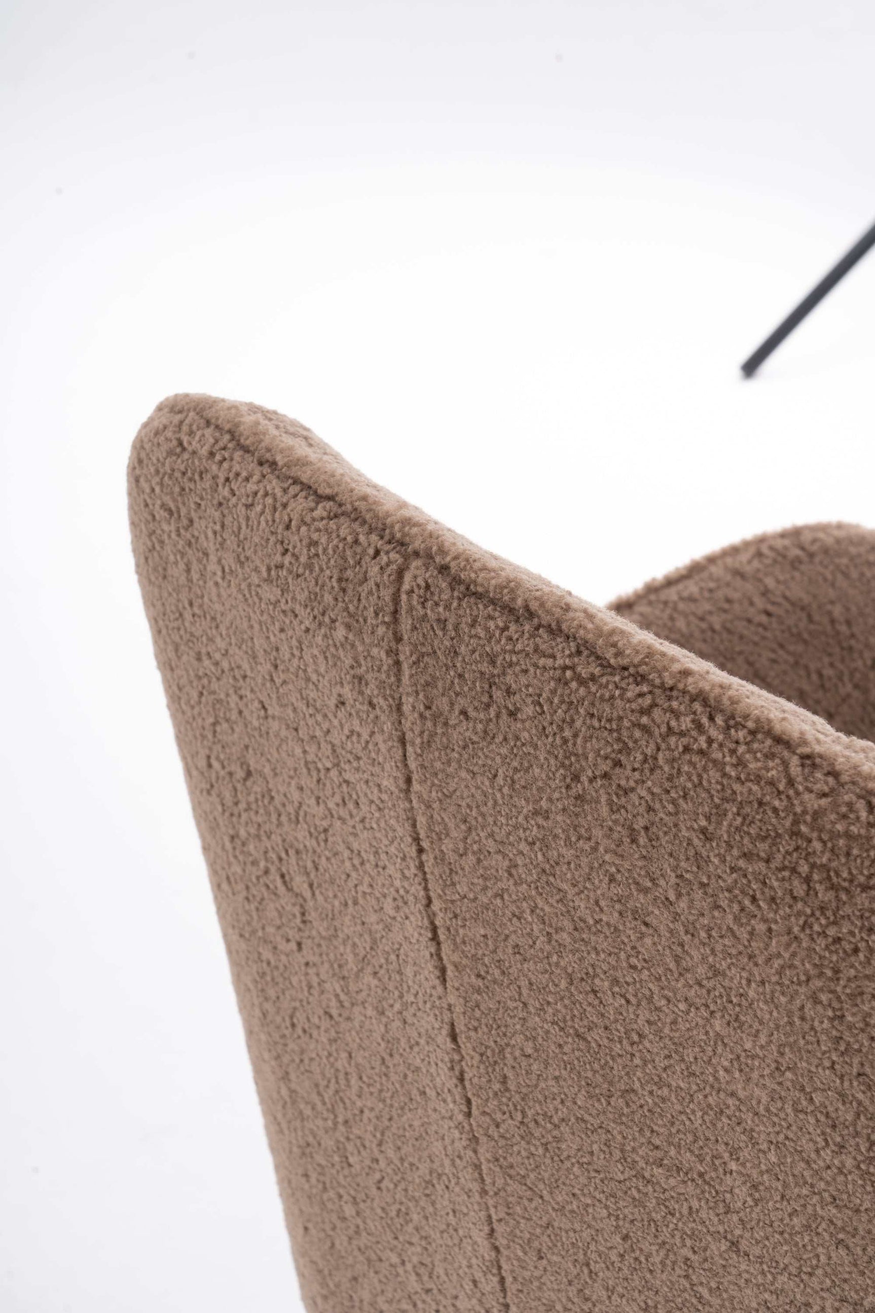 Volta Soft Brown Teddy Accent Chair - Ornate Home