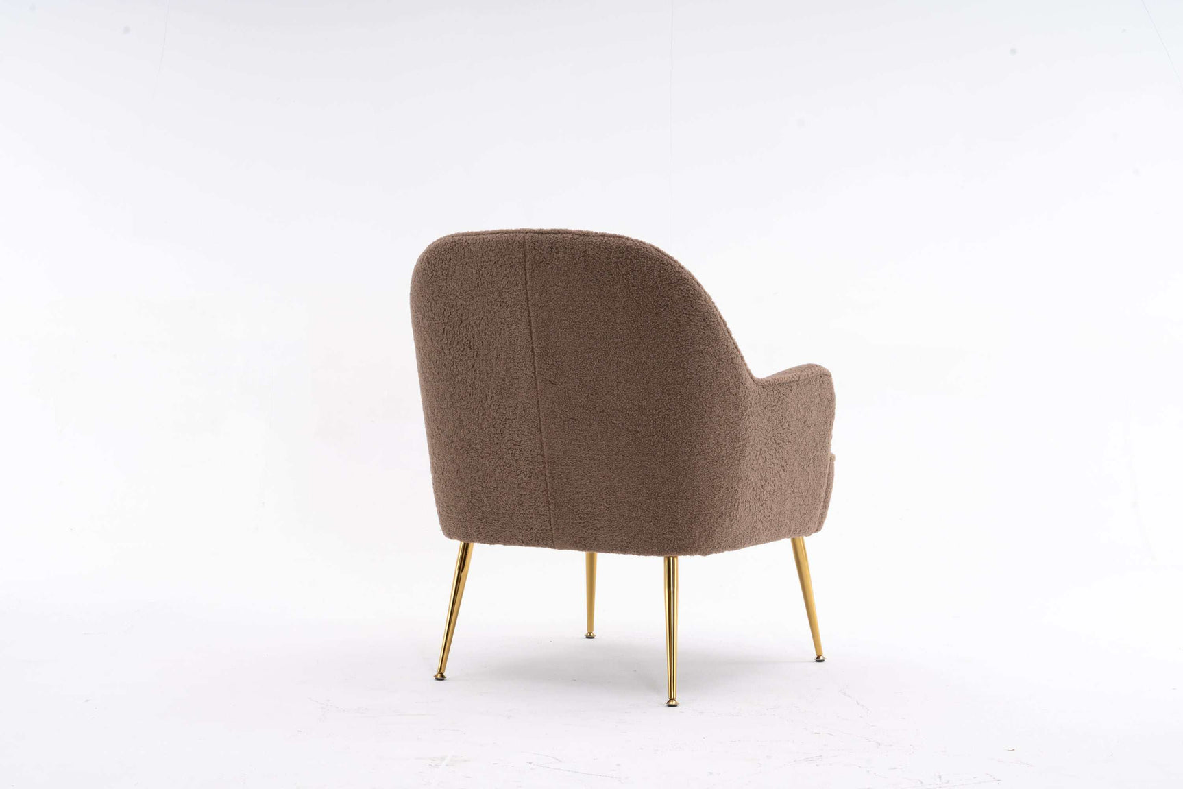 Volta Soft Brown Teddy Accent Chair - Ornate Home