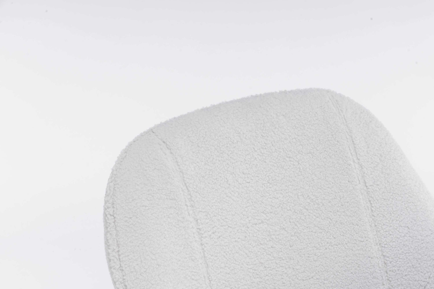 Volta Soft White Teddy Accent Chair - Ornate Home