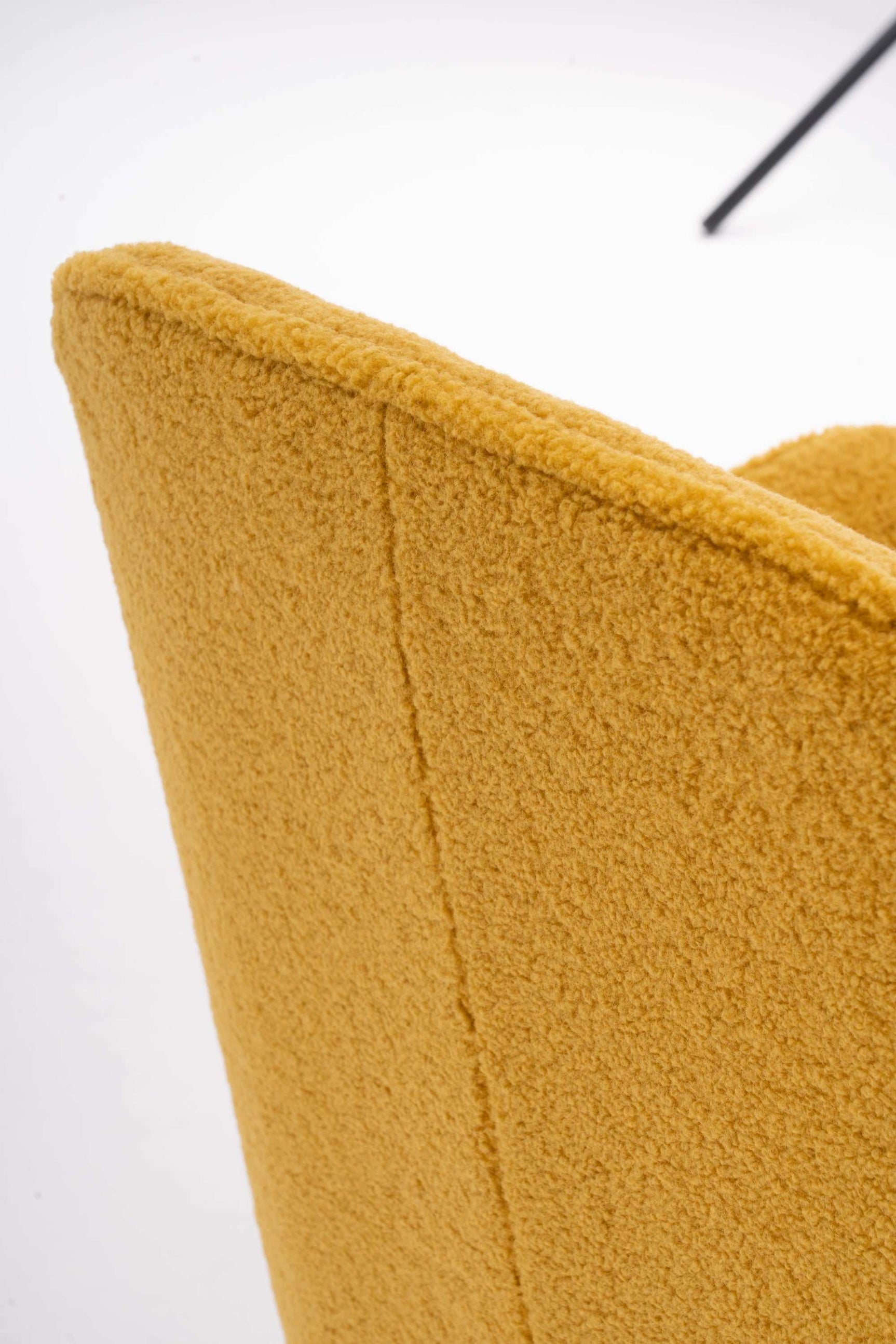 Volta Soft Yellow Teddy Accent Chair - Ornate Home