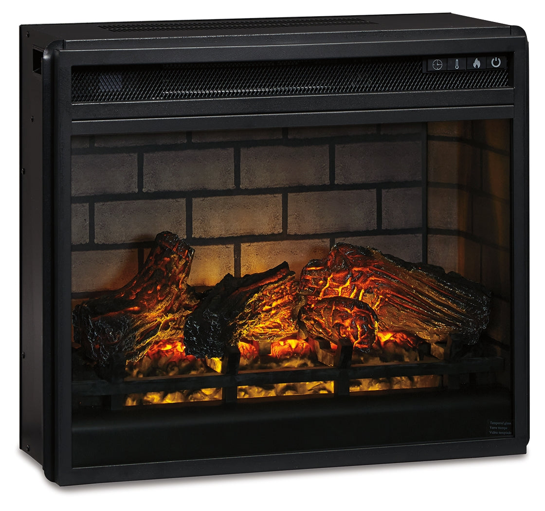 W100-101 / Electric Infrared Fireplace Insert 24" Black - Ornate Home
