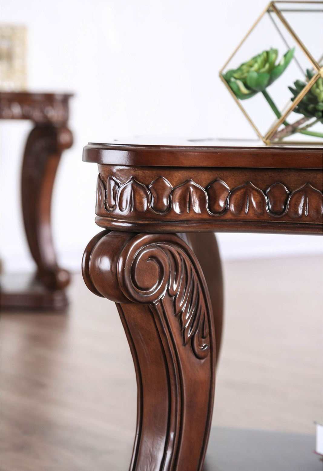 Walworth Dark Oak End Table - Ornate Home