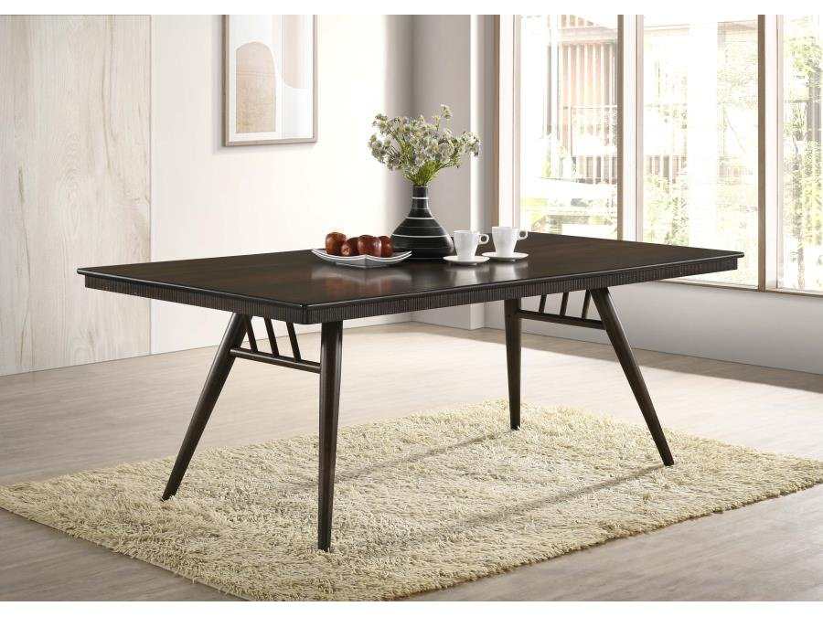 Wes Dark Walnut Rectangular Dining Table - Ornate Home