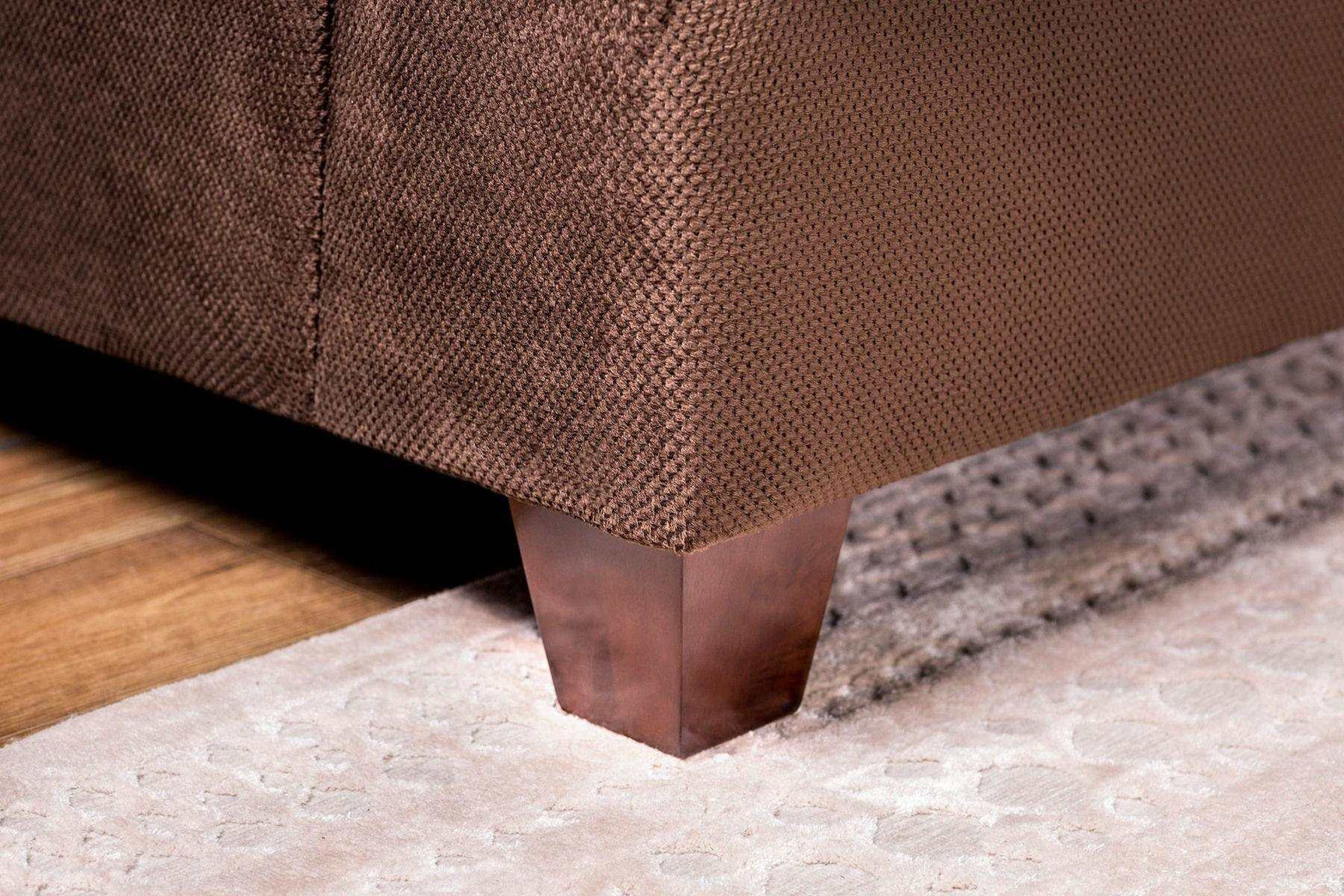 Wessington Chocolate Stationary Sofa & Loveseat 2pc - Ornate Home