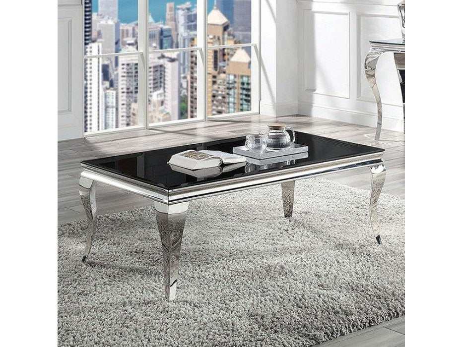 Wetzikon Black & Silver Coffee Table - Ornate Home