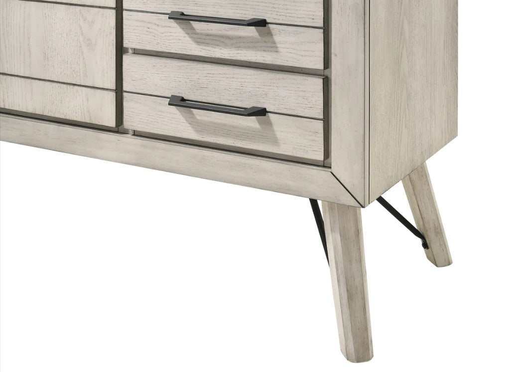 White Sands Vintage Chalk Console/Cabinet - Ornate Home